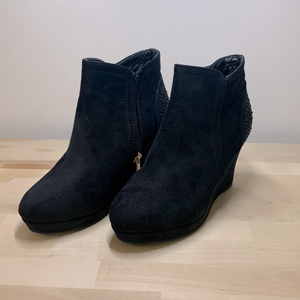 Black Bella Marie Ankle boots size 8